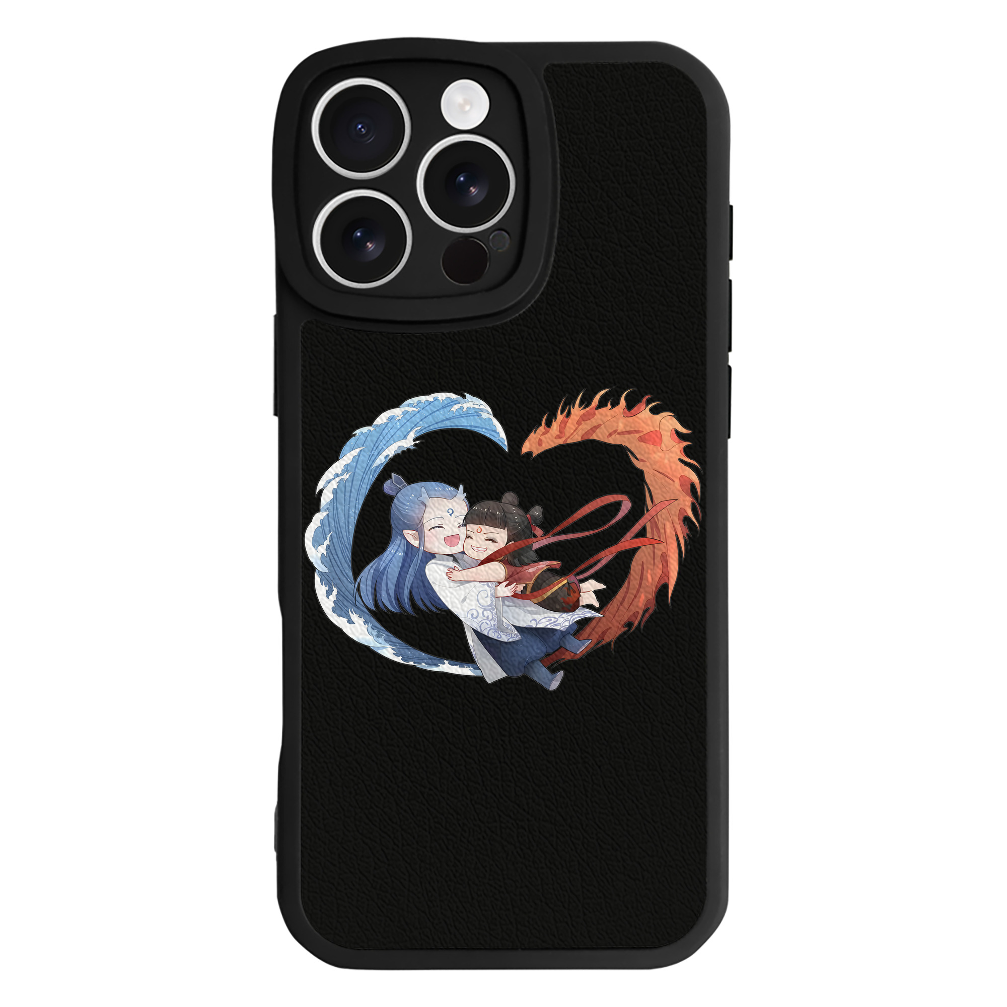（画像用） Ne Zha 2 ナタ 魔童の大暴れ 【iPhone 16シリーズ対応】シリコンスマホケース（レザー調） 材質：シリコン